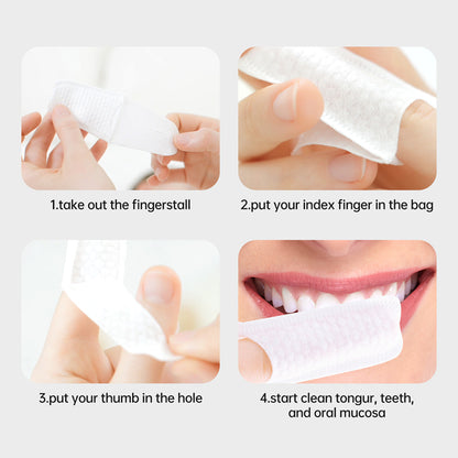 how to use oral cleaning finger wipes