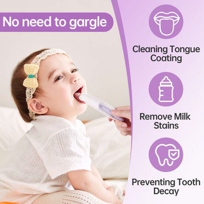 Tongueclear Baby Oral Cleaning Kit, Baby Airbag Oral Cleaner And Dry Oral Cleaning Finger Wipes，Essential For Teething