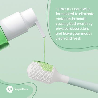 Tongueclear Oral Mucosa Gel, Oral Odor Cleaning Gel, Minty-Lime, Gentle And Non-Irritating, 2pack