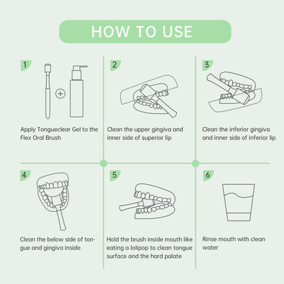 how to use Oral care set